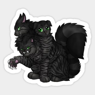 CerPURRus: Black Tabby Sticker